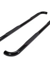 TrailFX 3 Inch Round Bent Powder Coated Black Steel Without End Caps Rocker Panel Mount                                     - 1112190023 - Image 2